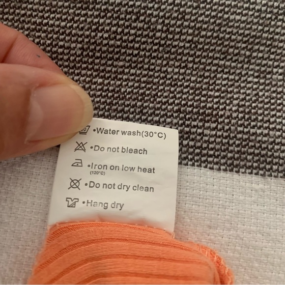 Pink MStyle Peachy orange ribbed tank top with ruffled shoulder straps. - Picture 8 of 12